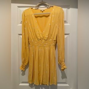 Classic For Love & Lemons 🍋 Chiquita Long Sleeve Midi Dress Color: Daisy EUC